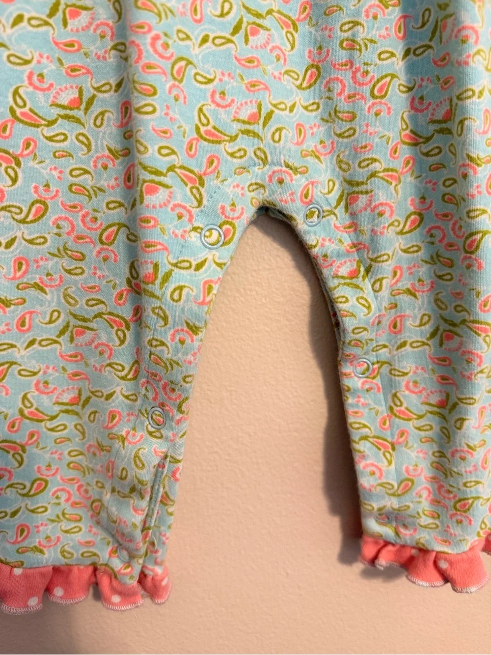 Matilda Jane Paisley Ruffle Romper | 6–12M | EUC Boutique